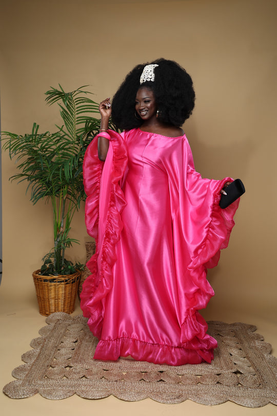 Luxe rich auntie Bubu/kaftan gown.