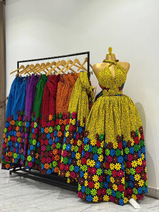 African print long infinity ♾️ maxi dress.