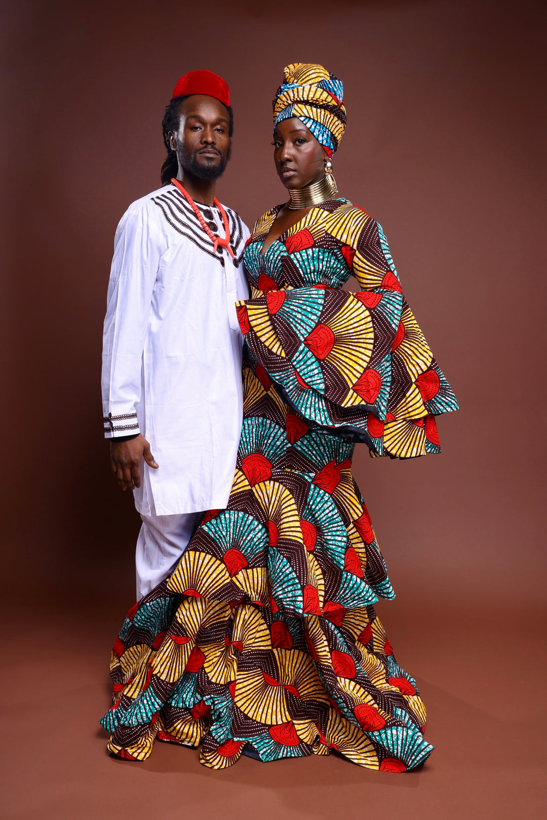 African print long mermaid dress, African print long dress.