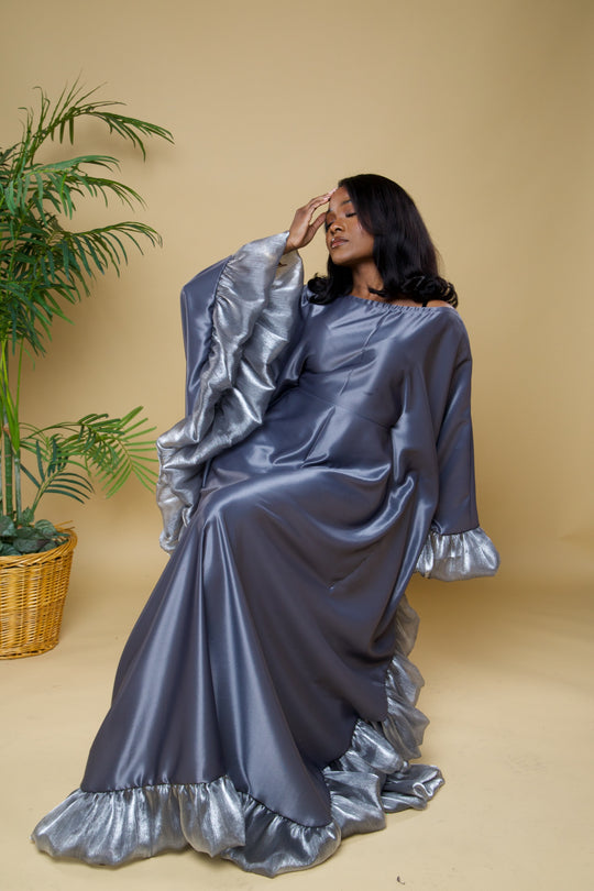 Luxe rich auntie bubu/kaftan gown