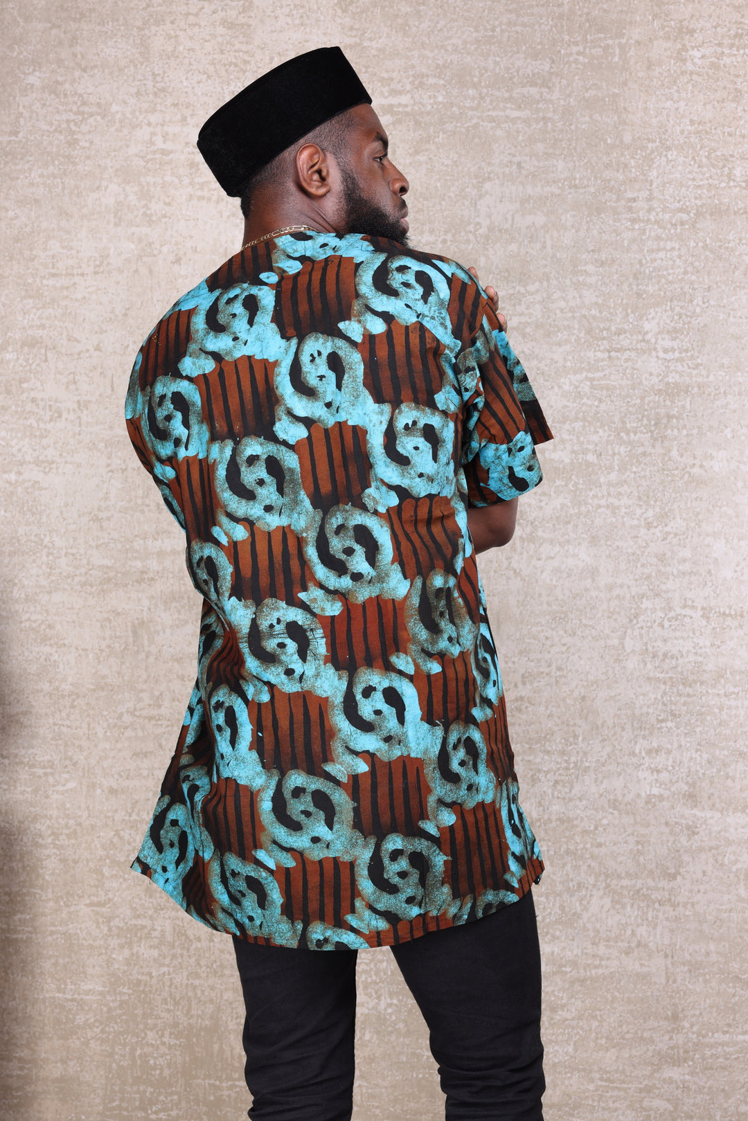 Tribal batik men shirt.