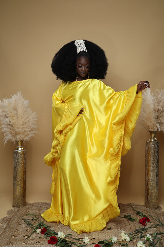 Luxe rich auntie Bubu/kaftan gown