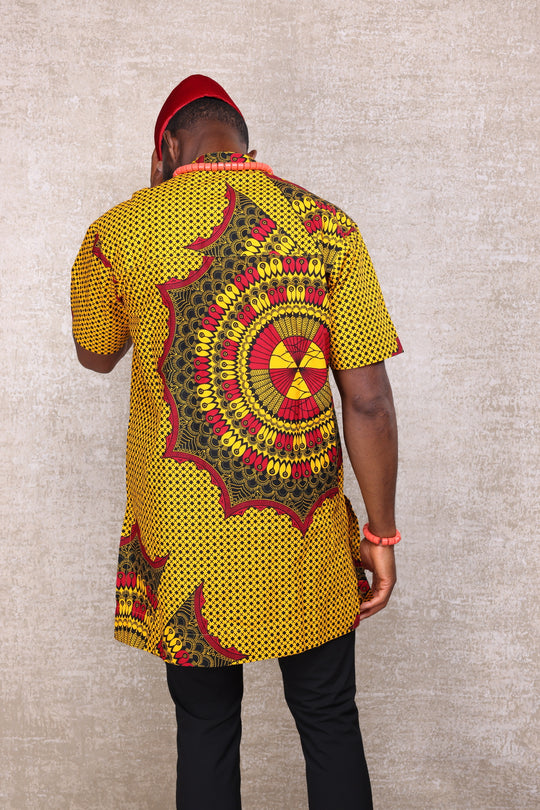 African print men shirt.