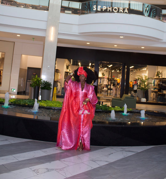 Luxe African rich aunty bubu gown.