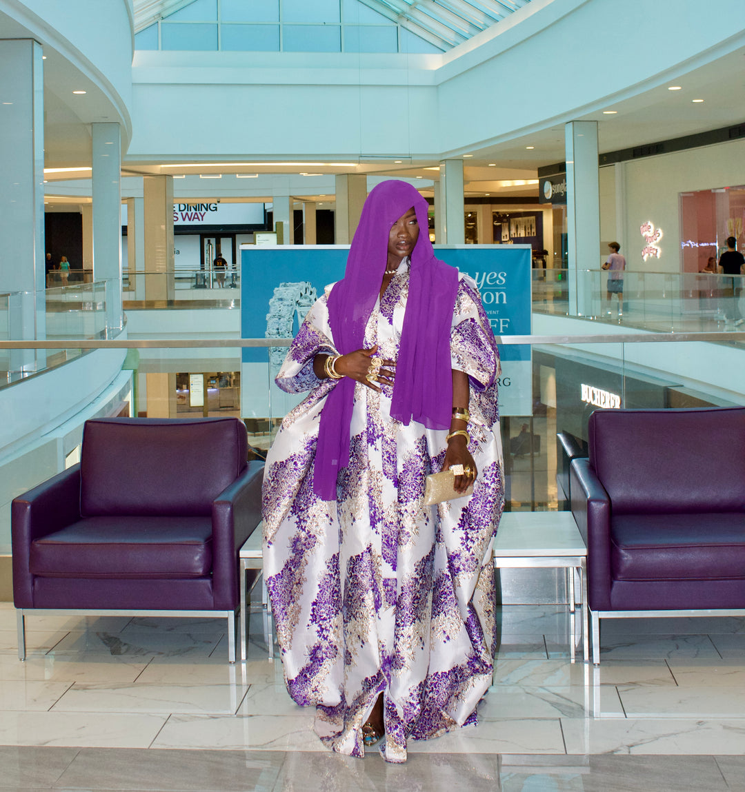 Luxe African rich auntie bubu gown💜