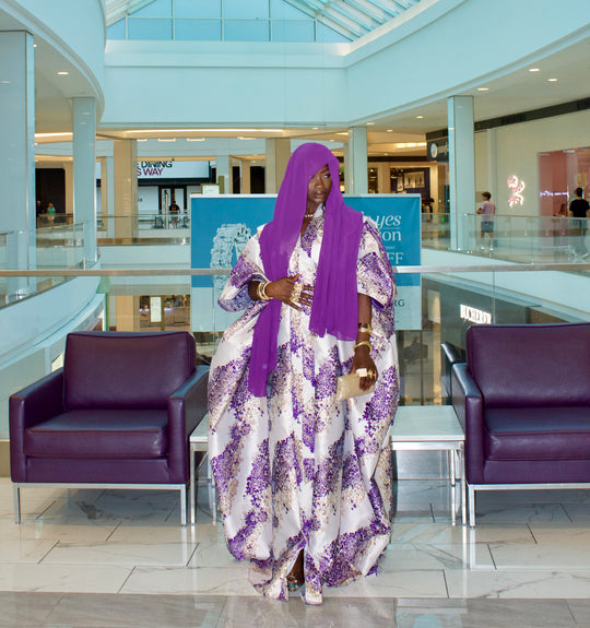 Luxe African rich auntie bubu gown💜