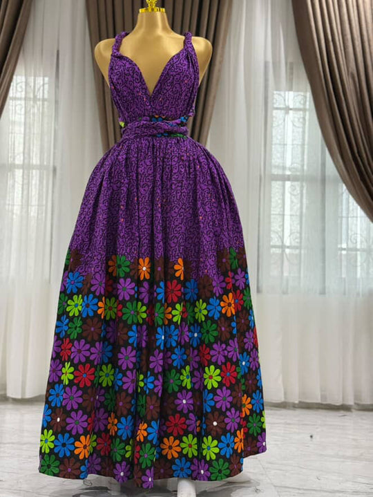 African print long infinity ♾️ maxi dress.