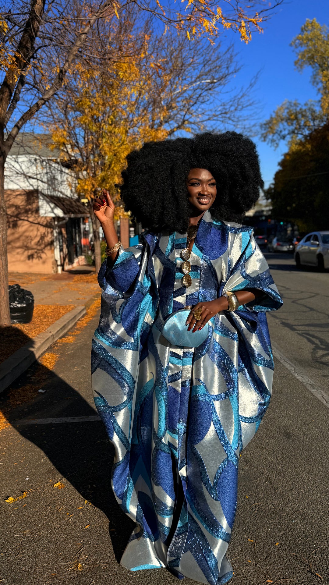 Luxe Premium Brocade Rich Aunty Bubu Gown.