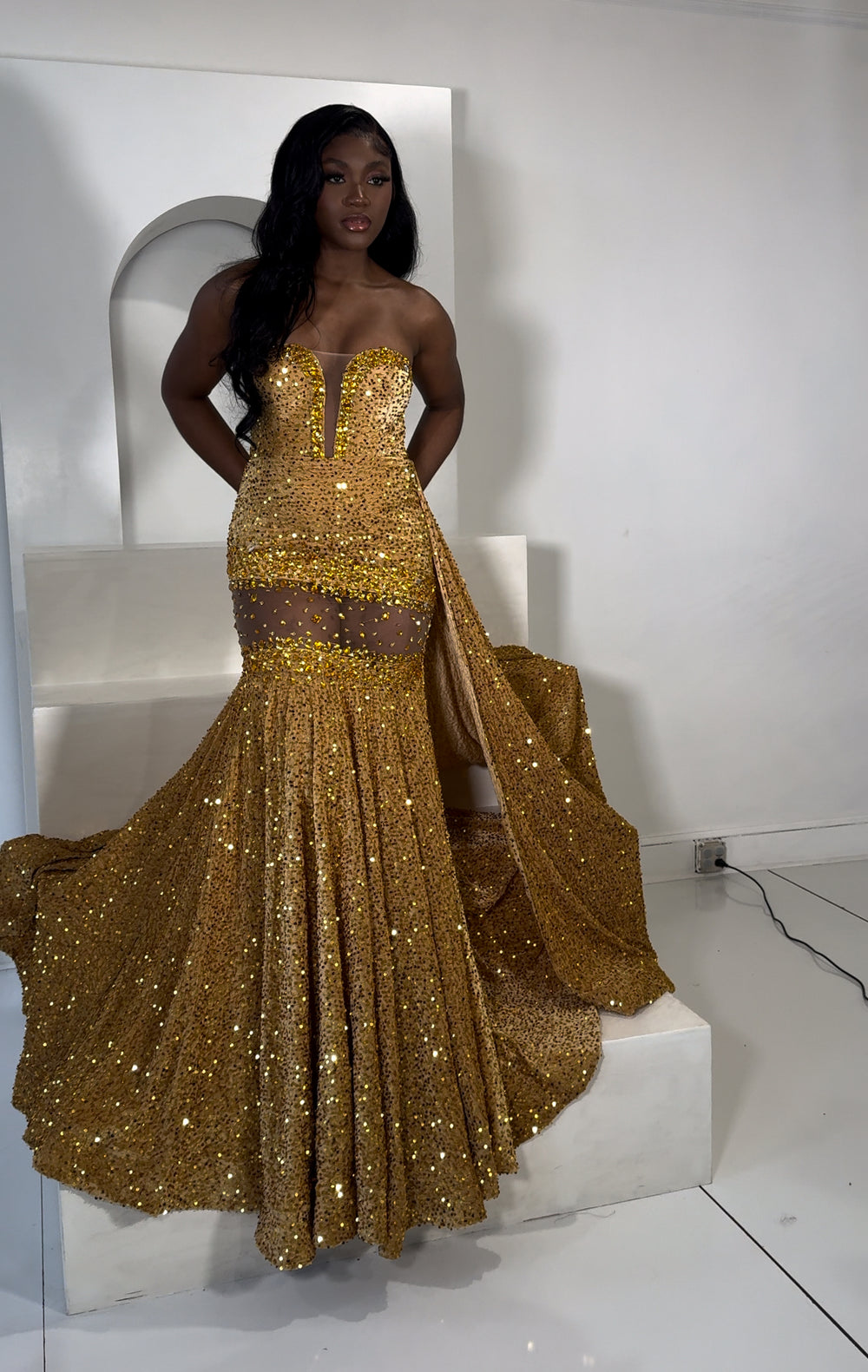 Sequins Prom Dress