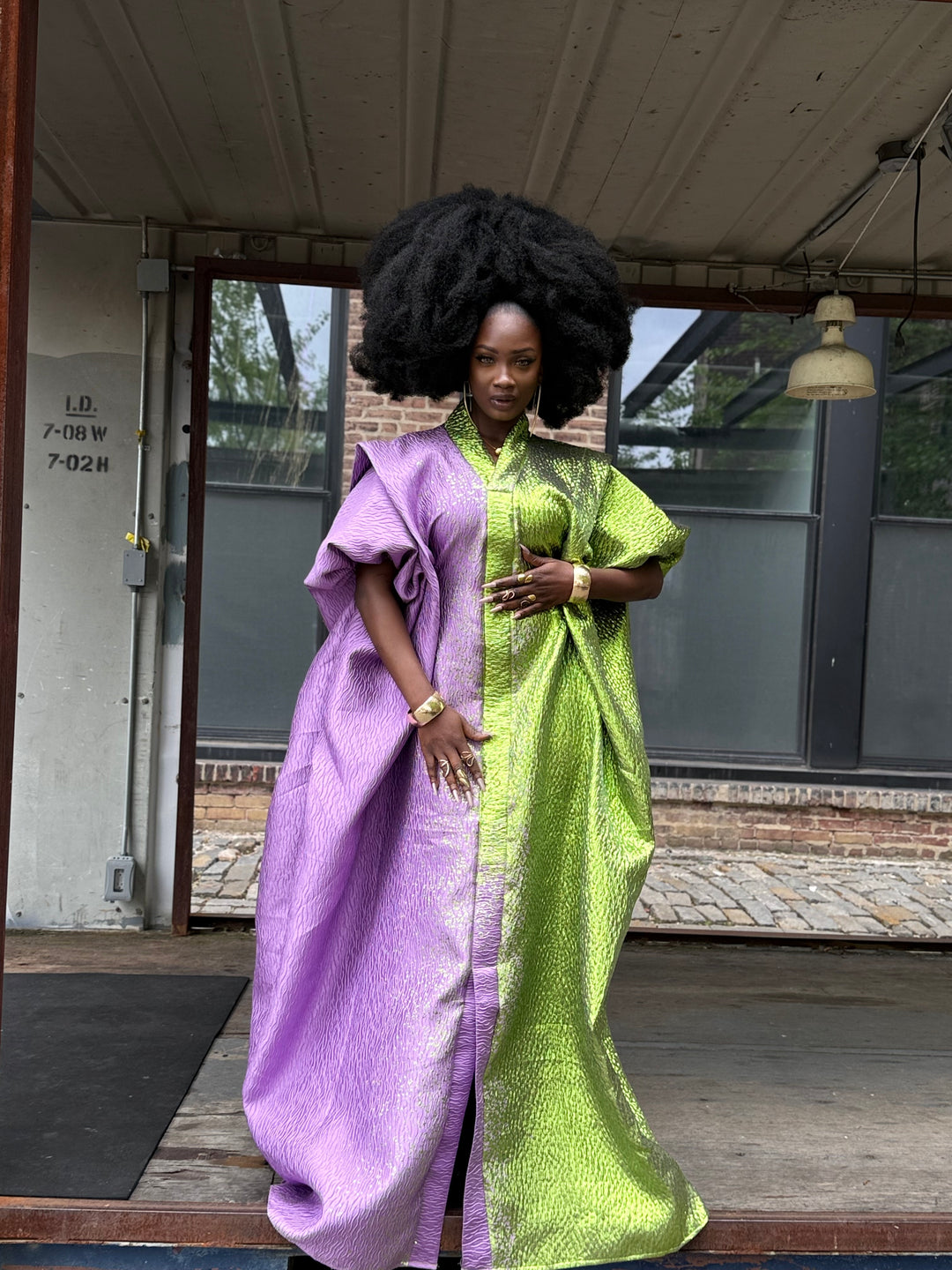 Luxe rice auntie bubu/kaftan gown