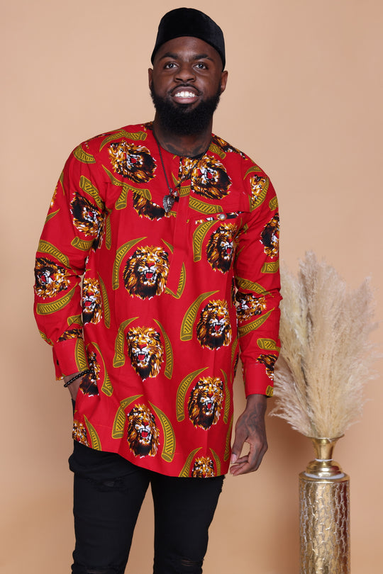 Nigeria 🇳🇬 Isi Agu Long Sleeves Men Shirt.