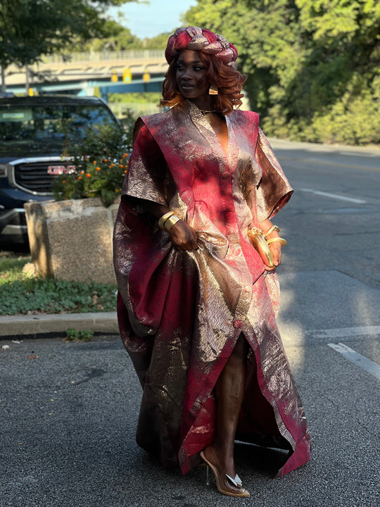 Luxury rich aunty bubu/kaftan gown.