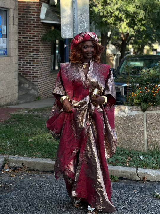 Luxury rich aunty bubu/kaftan gown.