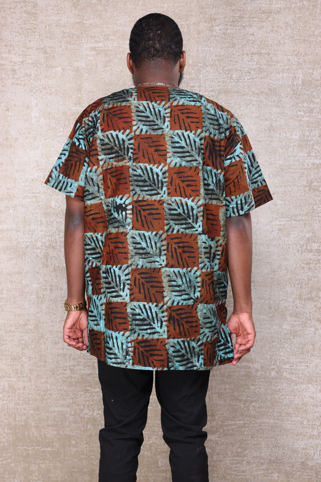 Tribal batik men shirt.