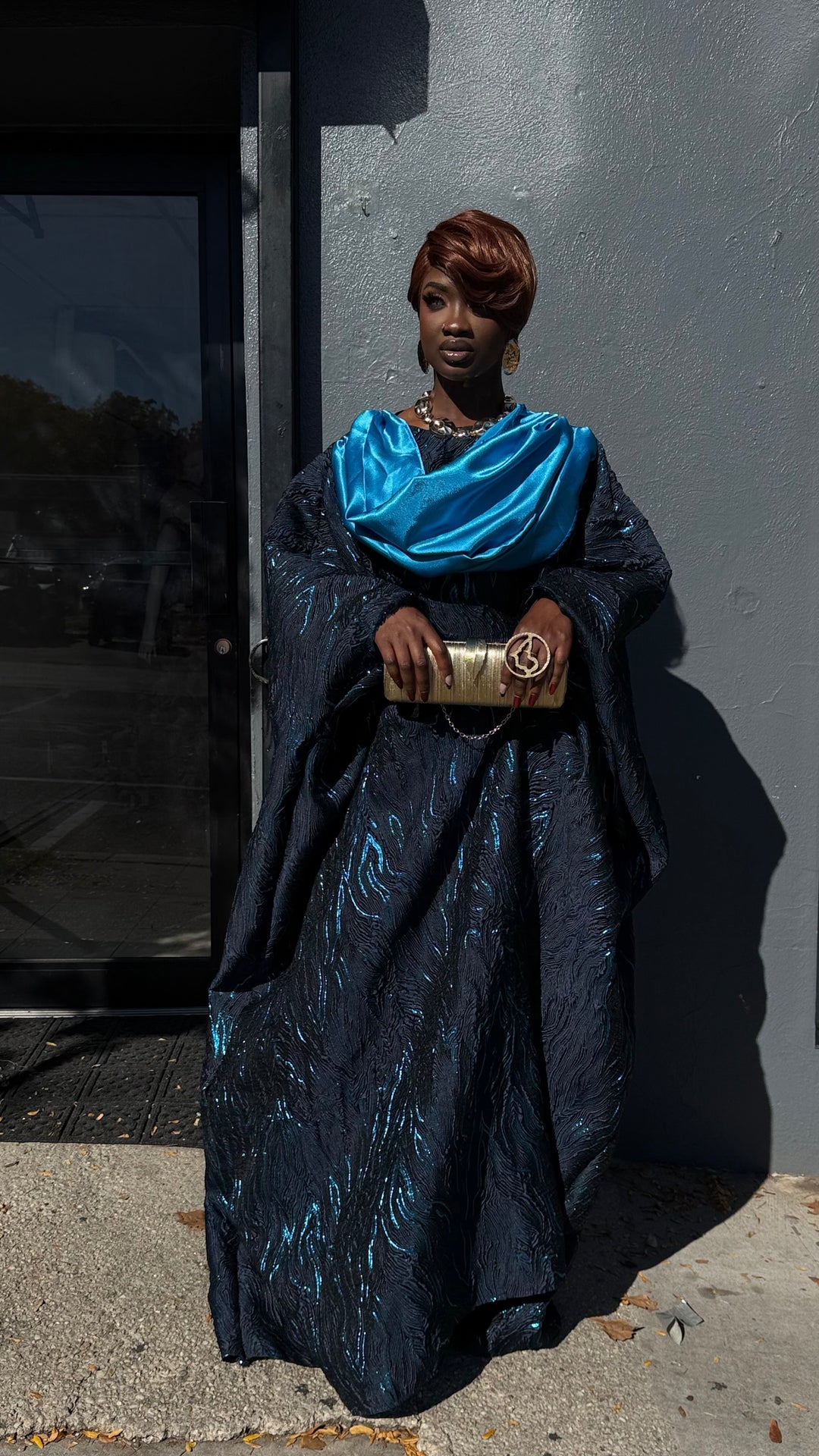 Luxe Premium Brocade Rich Aunty Bubu Gown.