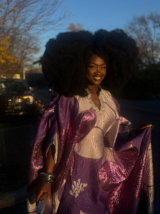 Luxe Premium Brocade Rich Auntie Bubu Gown✨💜