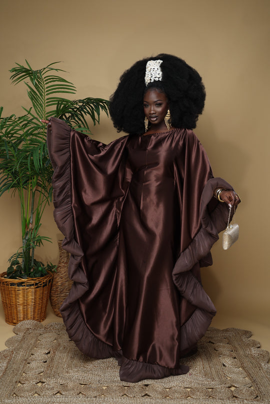 Luxe rich auntie Bubu/kaftan gown.