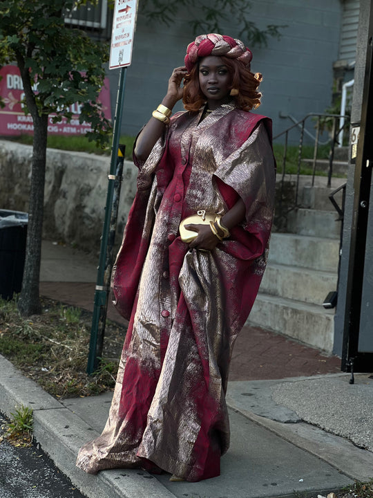 Luxury rich aunty bubu/kaftan gown.