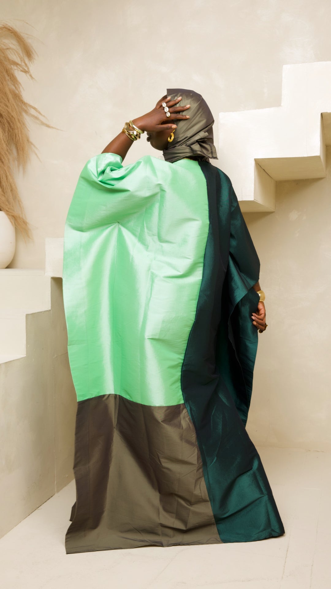 Luxe Premium Rice Auntie Brocade Bubu Gown✨