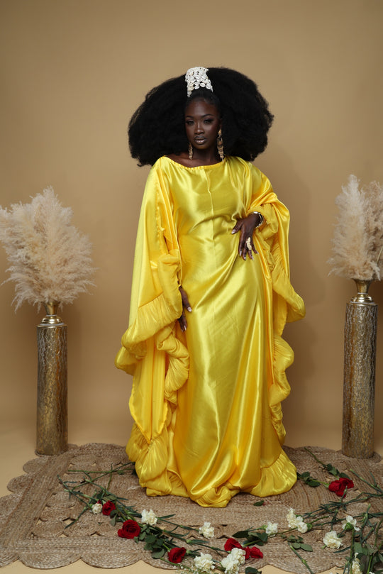 Luxe rich auntie Bubu/kaftan gown