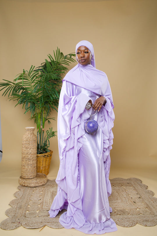 Luxe rich auntie bubu/kaftan gown.