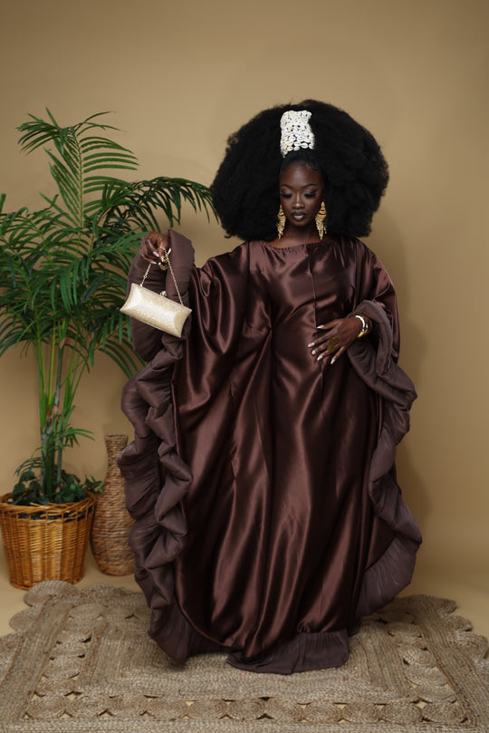 Luxe rich auntie Bubu/kaftan gown.