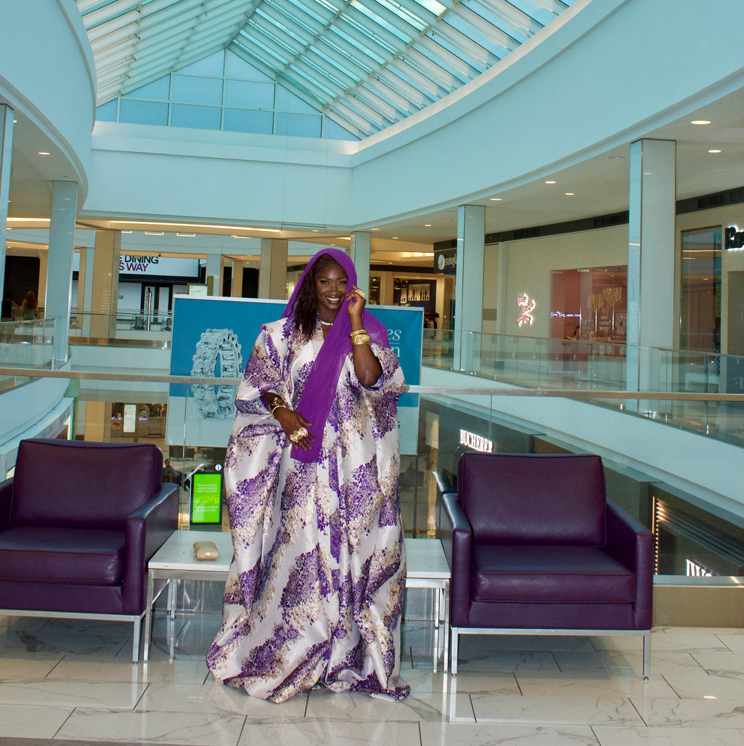 Luxe African rich auntie bubu gown💜