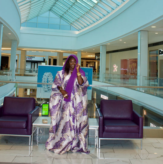 Luxe African rich auntie bubu gown💜