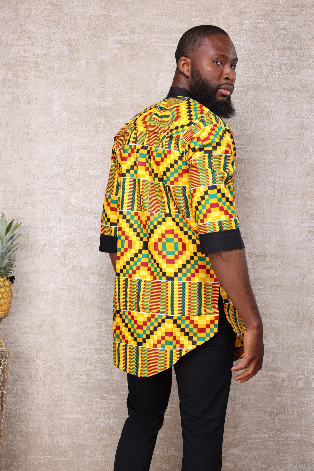 African print men shirt.