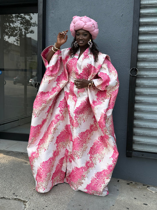 Luxe rich auntie bubu/kaftan gown