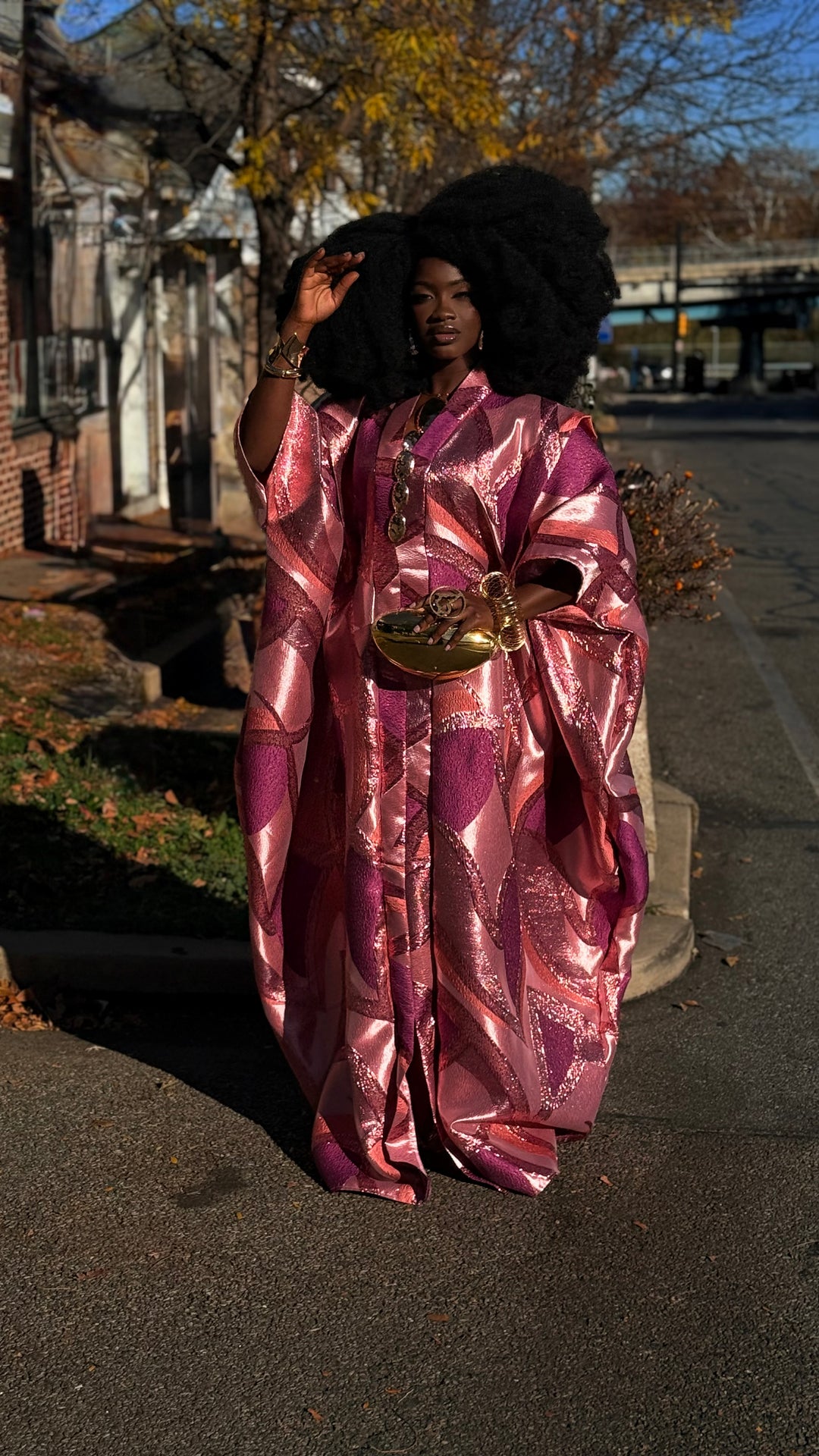 Luxe Premium Brocade Rich Auntie Bubu Gown