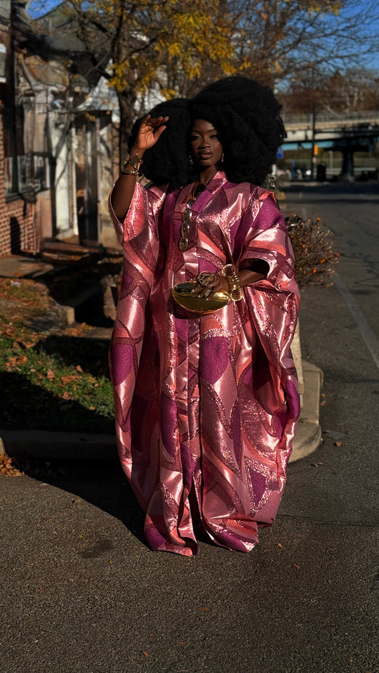 Luxe Premium Brocade Rich Auntie Bubu Gown