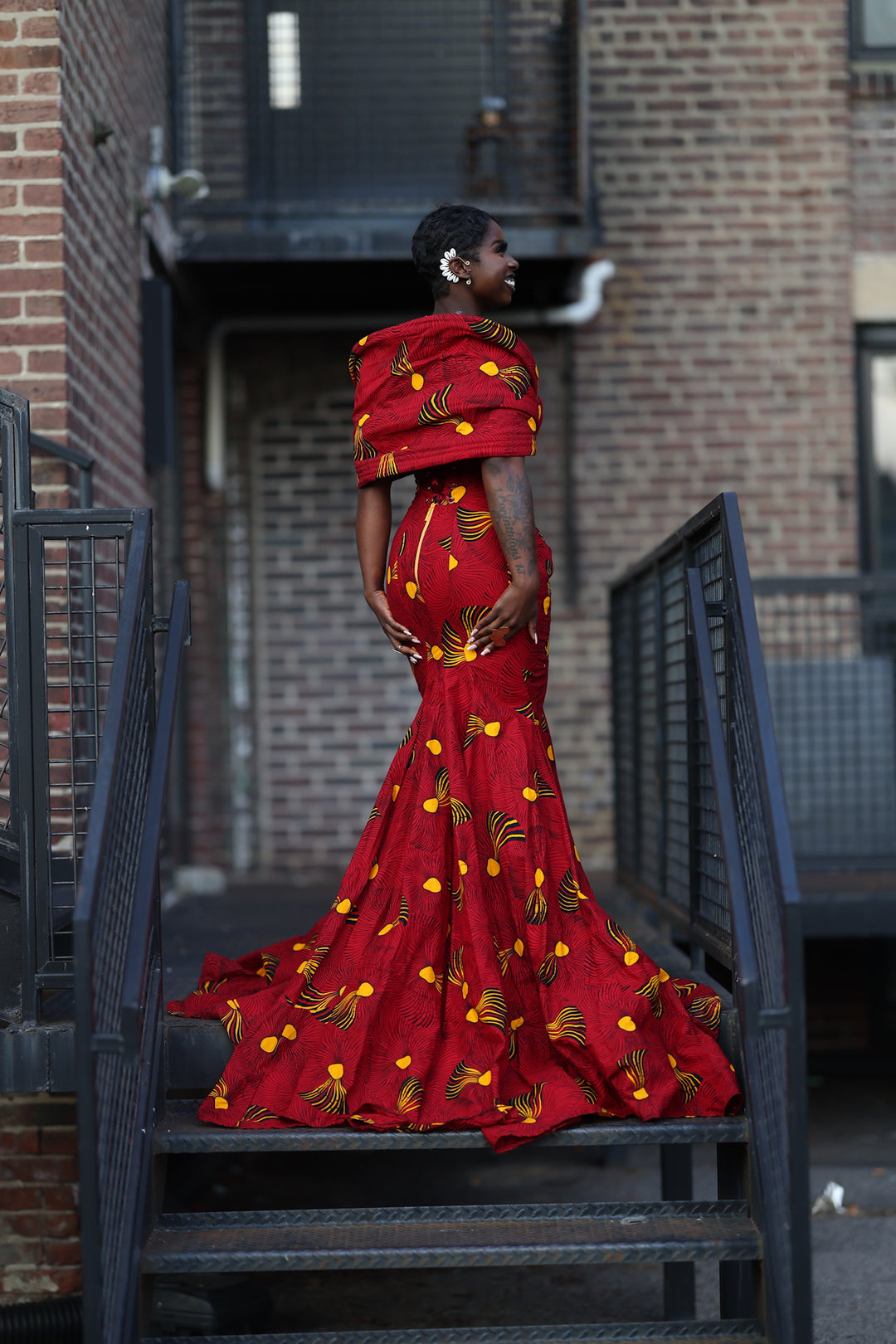 African Prom/Wedding Dress.