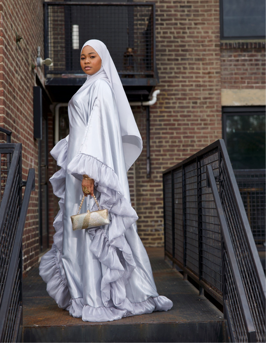 Luxe rich auntie bubu/kaftan gown