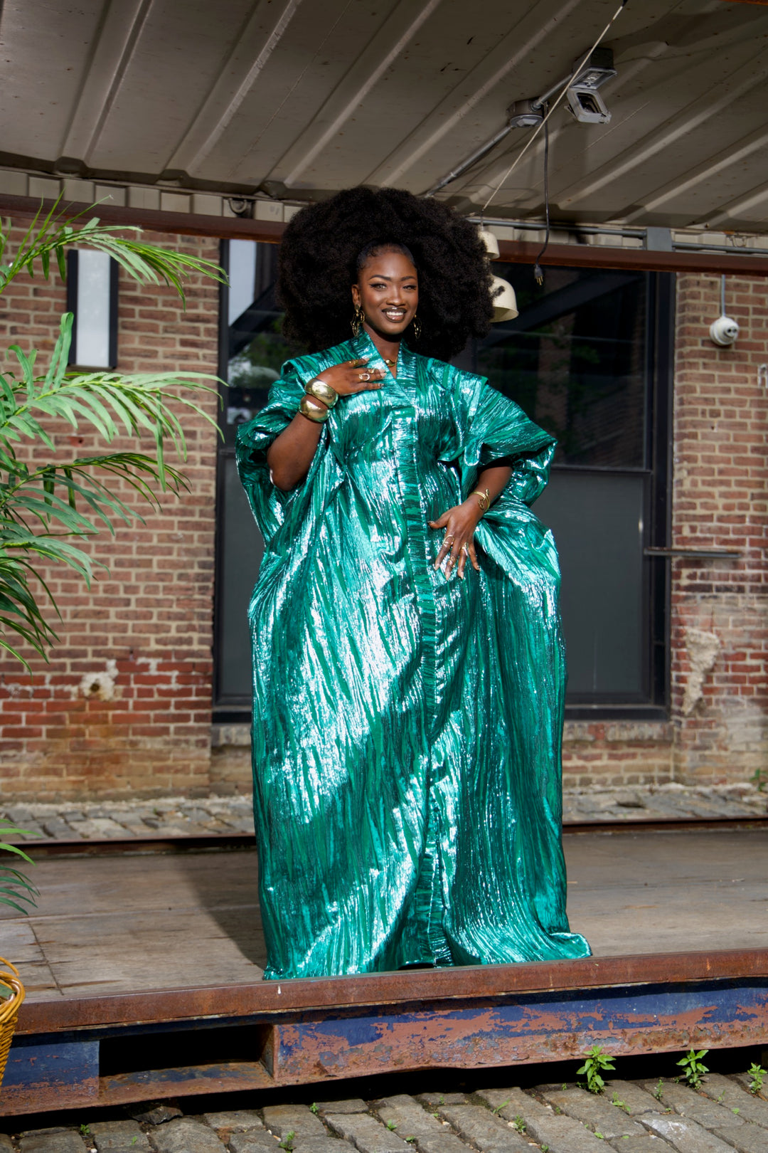 Luxe rich auntie bubu/kaftan gown