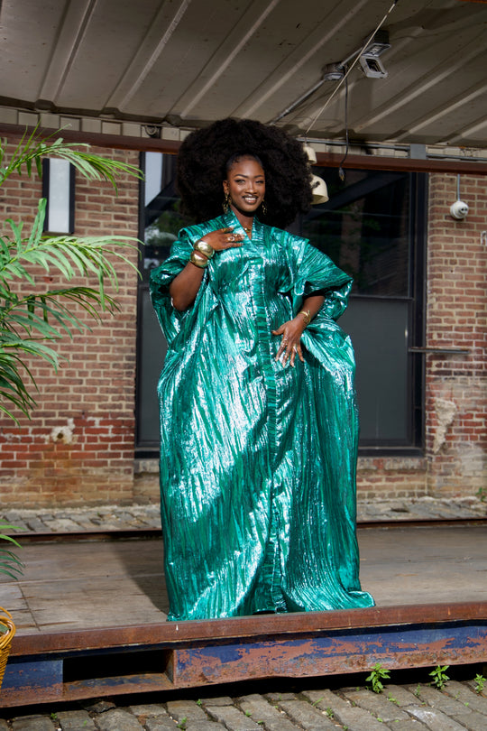 Luxe rich auntie bubu/kaftan gown