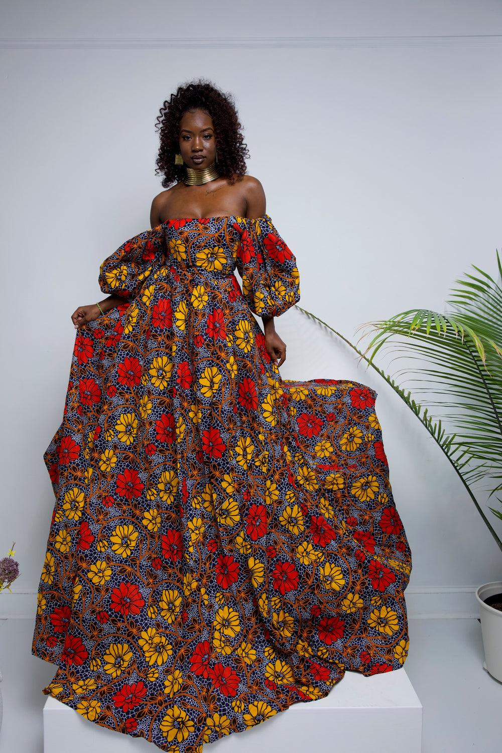 African print ball gown, African print dresses.