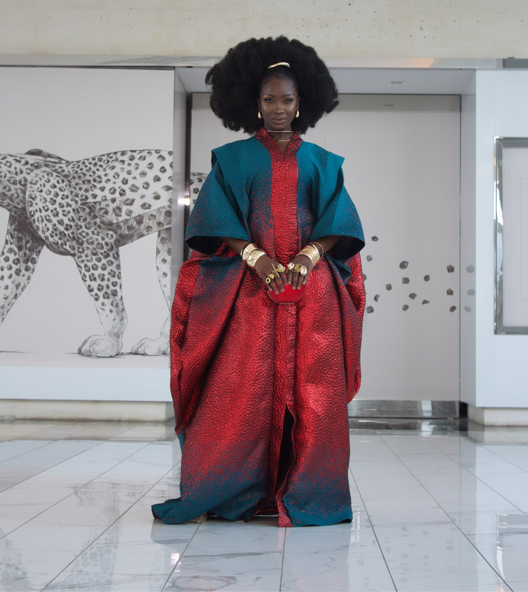 Luxe rich auntie bubu gown