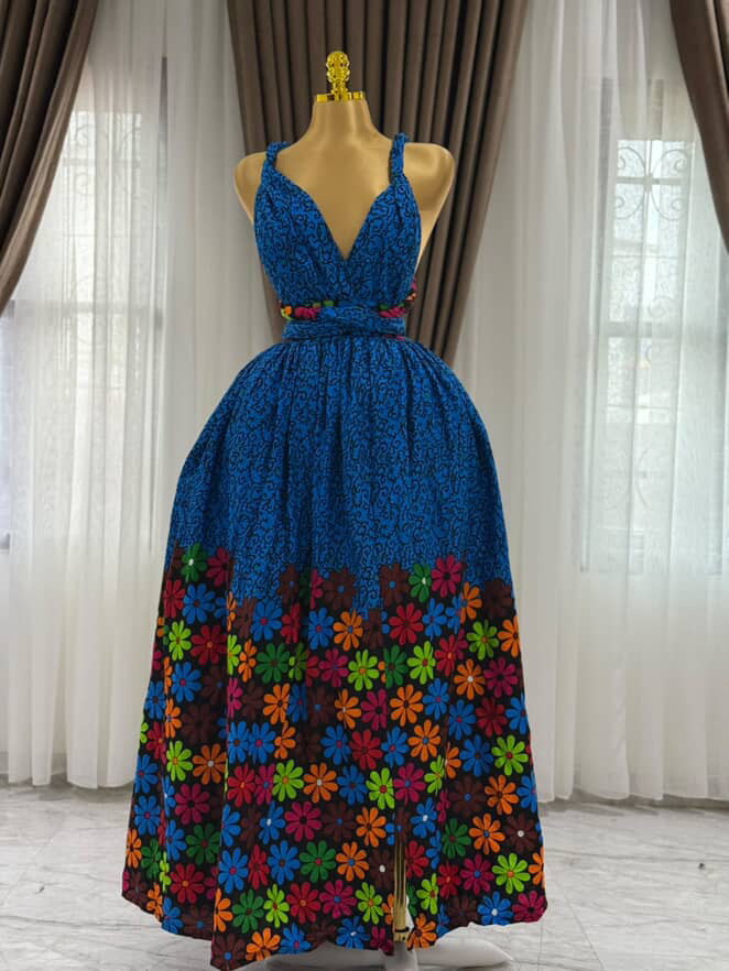 African print long infinity ♾️ maxi dress.