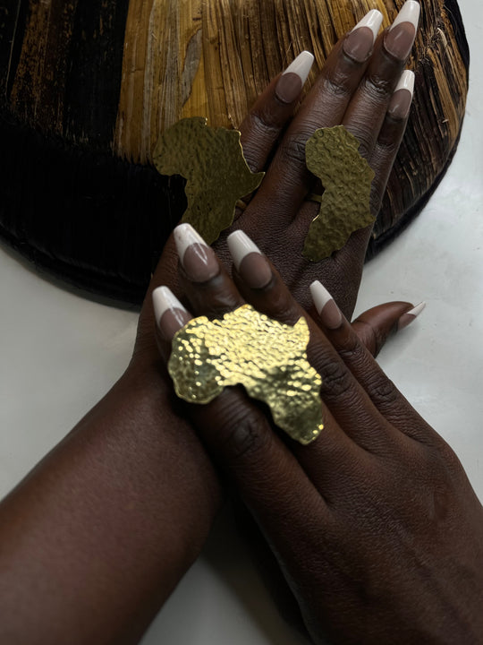 Africa map brass ring from Kenya 🇰🇪