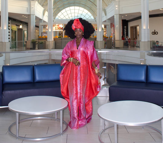 Luxe African rich aunty bubu gown.