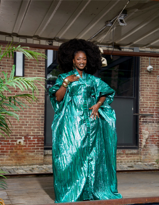 Luxe rich auntie bubu/kaftan gown