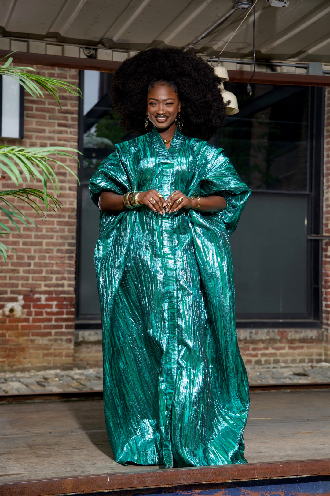 Luxe rich auntie bubu/kaftan gown