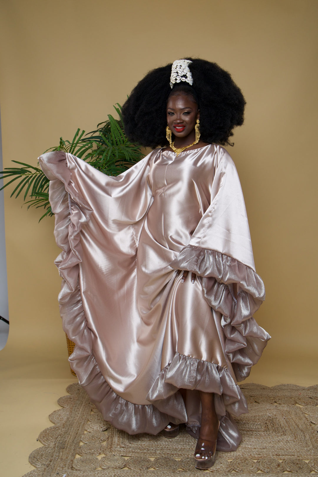 Lux rich auntie bubu/kaftan gown.