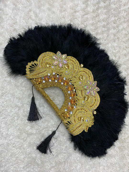 Luxury traditional handcrafted feathers fans.