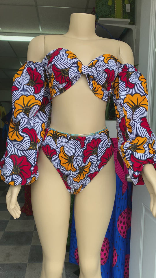 African Print Swimsuit/bikini