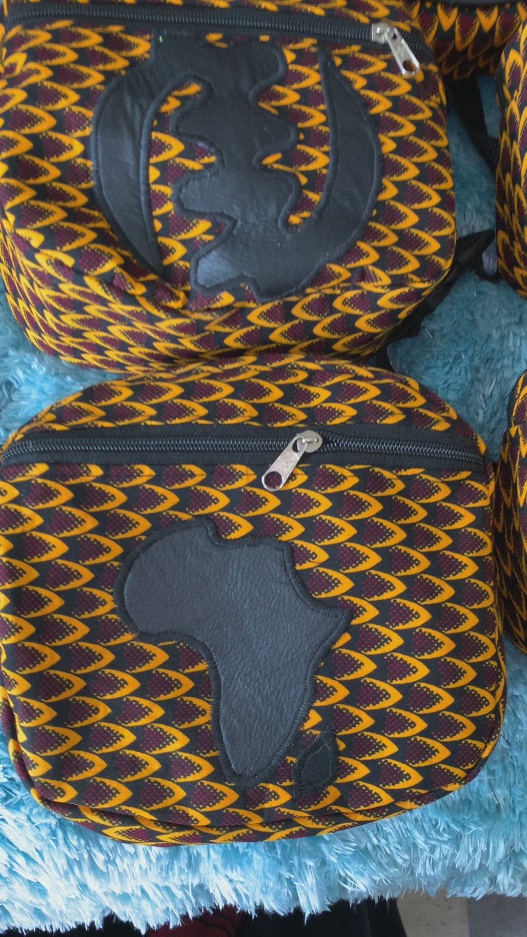 Authentic African Print waist bag.