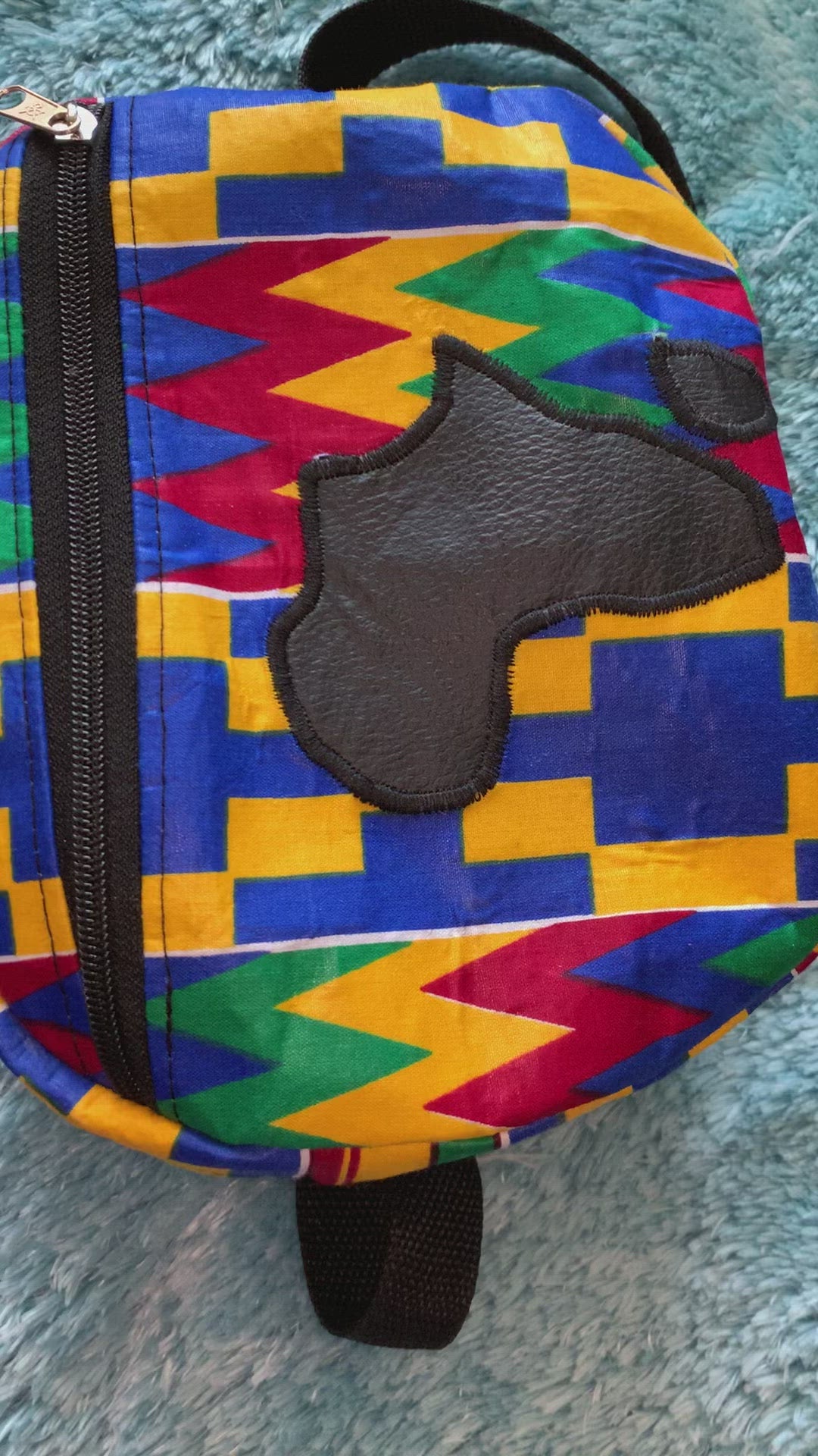 Kente print fanny pack