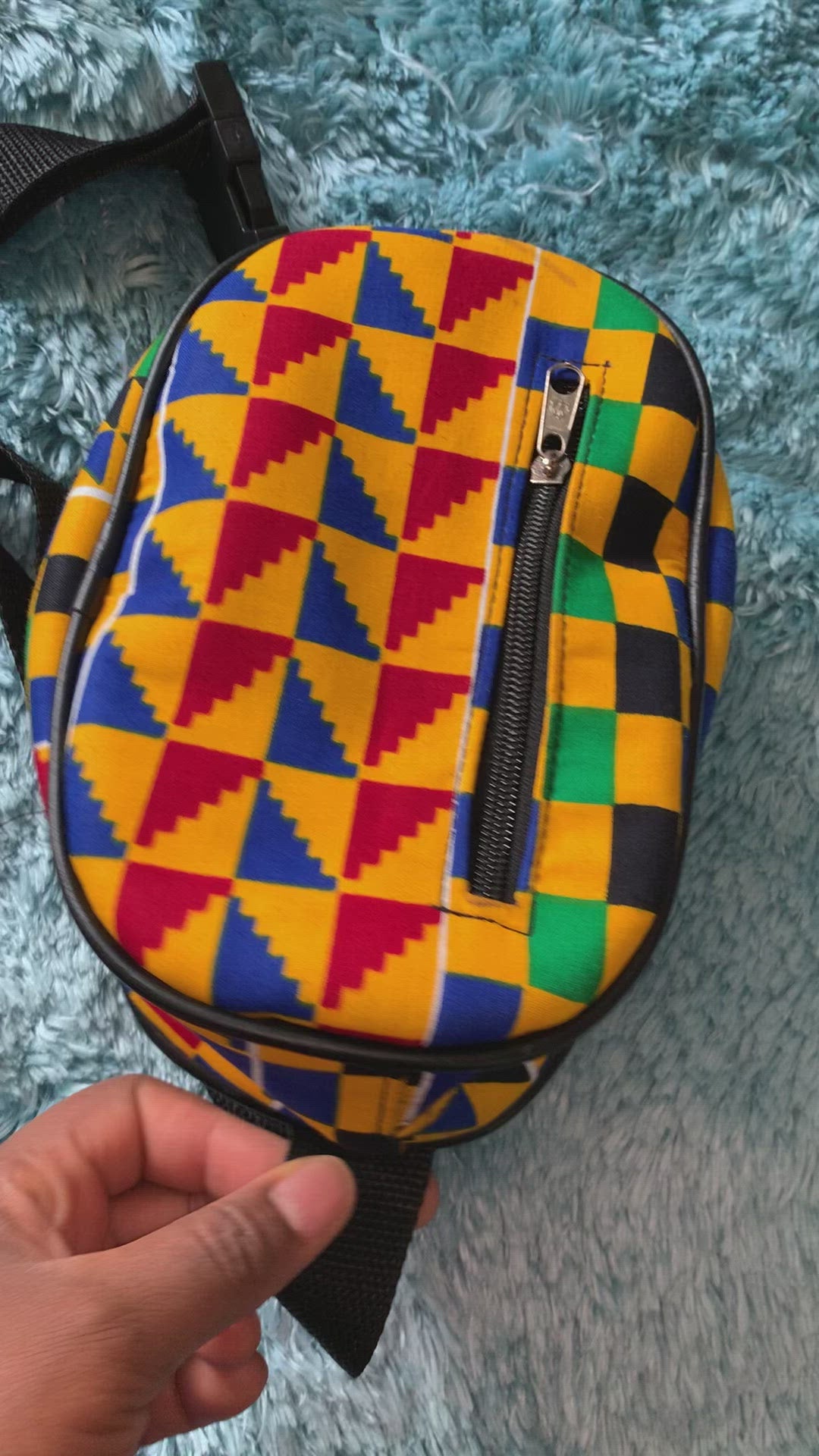 Kente fabric fanny pack