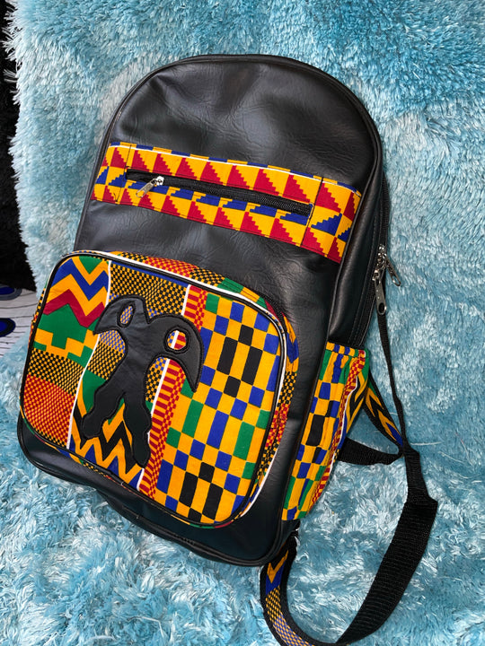 Large African print backpack🔥